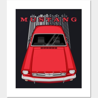 Mustang 1966 - Red Posters and Art